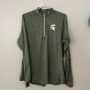 Nike 3/4 zip MSU Spartans top ladies XL